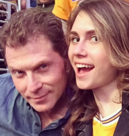 Kate Connelly with her ex-husband Bobby Flay with his daughter Sophie